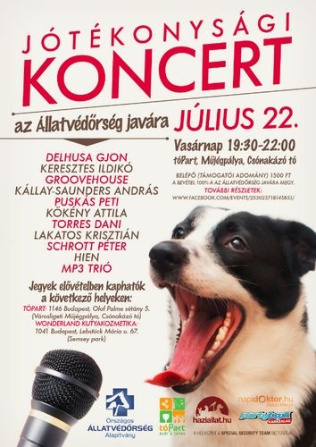 Jótékonysági koncert az Állatvédőrség javára!