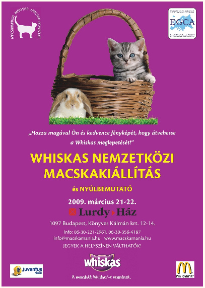 Whiskas Nemzetközi Macskakiállítás és Nyúlbemutató