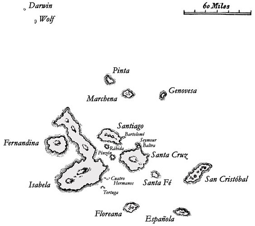 Galapagos térképe