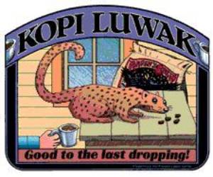 Kopi Luwak kávé reklám