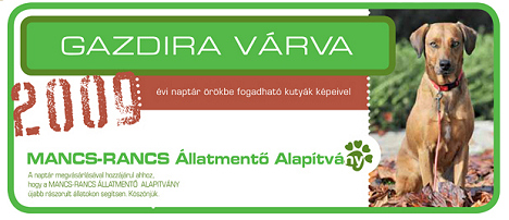 Mancs-Rancs naptár 2009 - ezt Neked találták ki