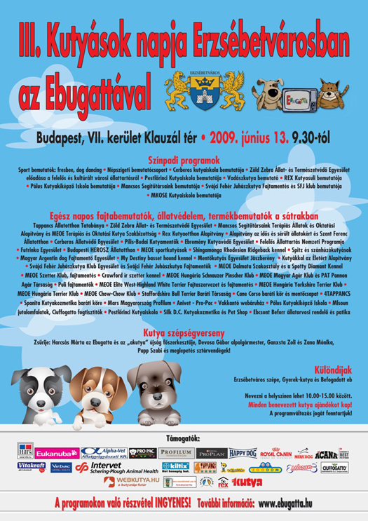 Kutyások napja Erzsébetvárosban az Ebugattával - 2009.06.13.