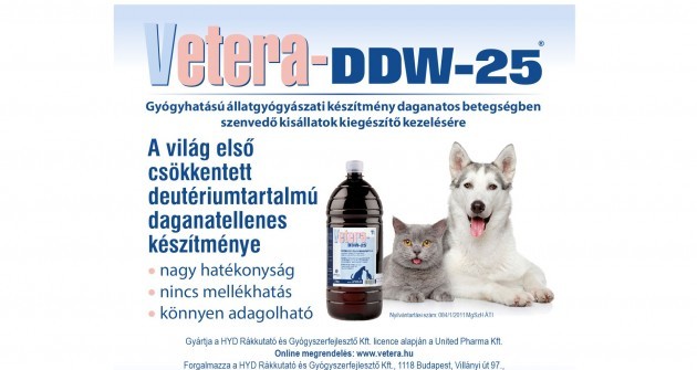Korszerű állatgyógyászati daganatterápia a deutériummegvonás elvén