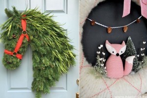 Állati koszorúk, ajtódíszek, kopogtatók
