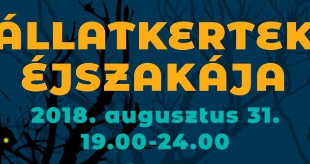 Augusztus utolsó napján ismét Állatkertek éjszakája