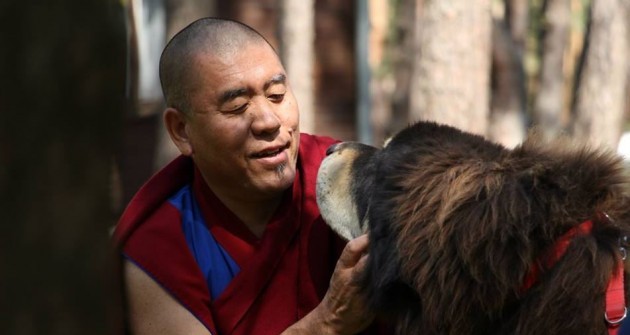 Buddhista jógik és kutyáik - márciusban közös séta