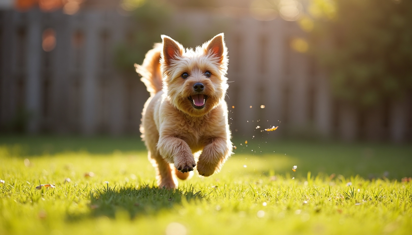 Norwich Terrier boldogan futkos Norwich Terrier boldogan futkos