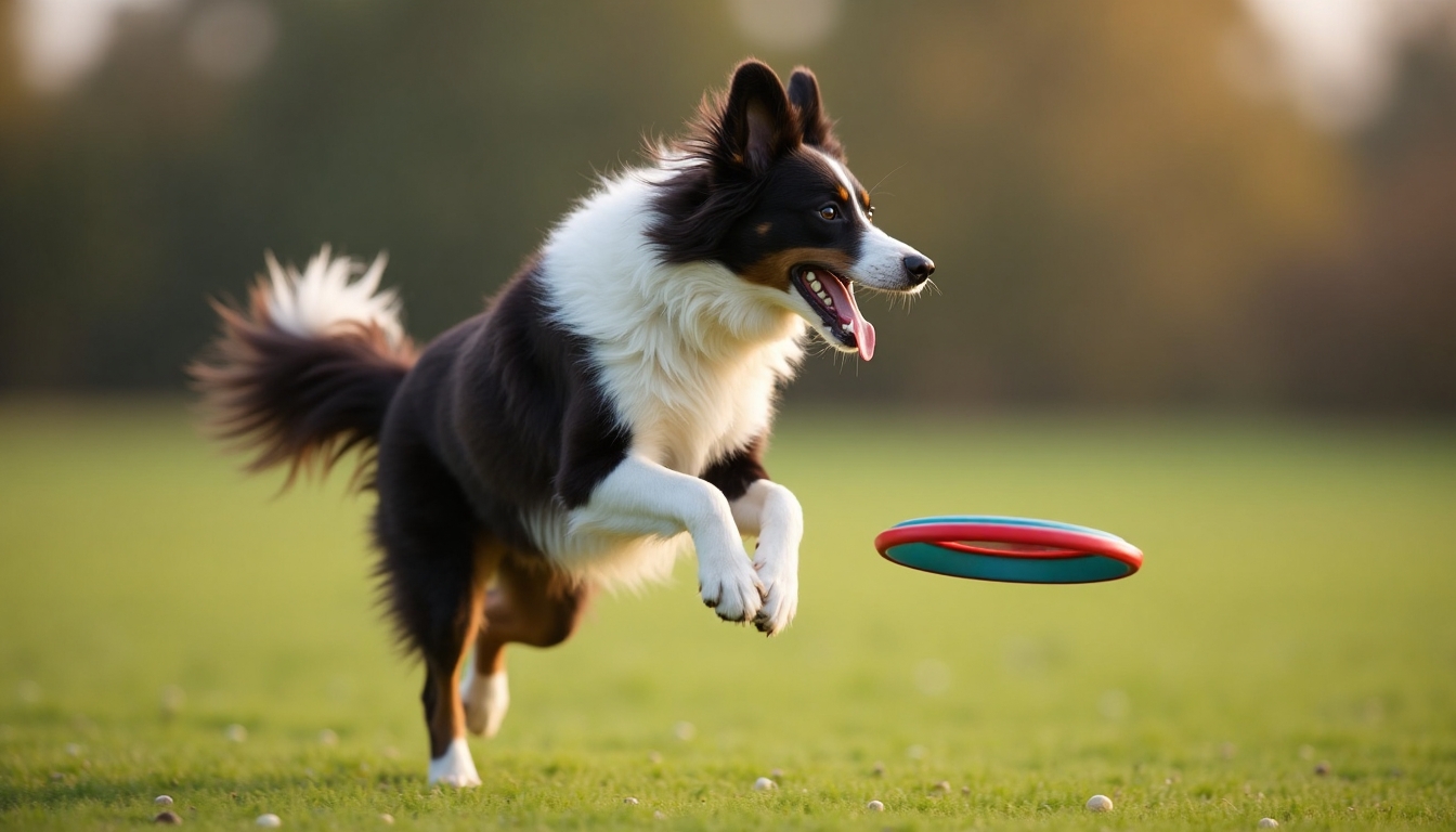 Border Collie frizbit kap. Border Collie frizbit kap.