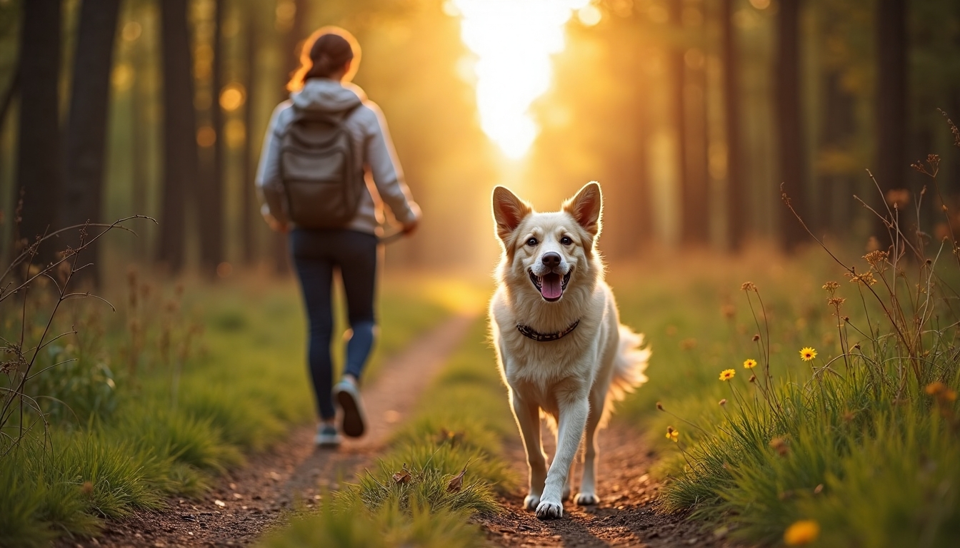 Boldog kutya reggeli túrán